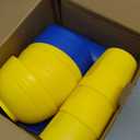 Berglander Plastic Dinnerware Sets 24pcs Service for 6, FR Color Reusable Plates and Bowls Sets, Dish Set Include Dinner Plates, Dessert Plate, Cereal Bowls, Cups for Home, Garden, Picnic, Camping