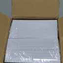 bUCLA 100PCS White Square Plastic Plates-6inch Disposable Cake Plates- Premium Hard Square Small Appetizer Plates for Wedding/Party
