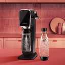 sodastream 1L Twin Pack Dishwasher Safe Slim Bottle (Black)