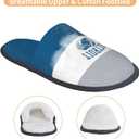 Slippers for Guests, 11.2 inch,Disposable & Reusable Non-Slip Hotel Slippers with Storage Bag, Soft Cotton Guest Slippers for Women & Men,Non-Slip for Home, Gym,Party (Blue, XL)