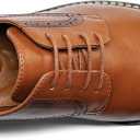 Men's Dress Shoes Formal Classic Business Lace up Oxford Shoes Wide Width, Size 9