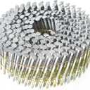 findmall 1-1/2 Inch 3600 Count Siding Nails 15-Degree Wire Collated Coil Full Round Head Hot-Dipped Galvanized Siding Nails