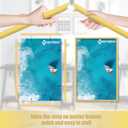 16x24 Picture Frame Set of 2, Scratch-Proof Gold Frame Lightweight yet Sturdy Display Poster Artwork 16 x 24 Horizontally/Vertically - Slide-In Strips|2 Packs|Gold|16"x24"