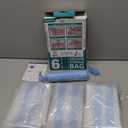 6 Pack Vacuum Storage Bags with Hand Pump, 80% Space Saver Vacuum Seal Storage Bags for Clothing, Travel Lugggage, Blankets, Comforters