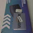 Ergonomic Wireless Keyboard with Cushioned Wrist Rest, Wave Keys, Phone Holder, Comfortable Natural Typing, 2.4GHz Full Size Cordless USB Computer Keyboard for Windows, Mac OS, Laptop, PC (Black)