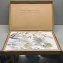 SYWENNOI Wood Framed Green Botanical Canvas Wall Art, Boho Floral Watercolor Art Wall Decor, Minimalist Flower Pictures Poster Prints for Bedroom Bathroom Living Room Ready to Hang 16x24 Inches