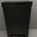 Rubbermaid Premier Series II Step-On Trash Can for Home and Kitchen, with Lid Lock and Slow Close, 12.4 Gallon, Charcoal, for Home/Kitchen/Garage/Apartment/Office