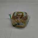 BLUE GINKGO Small Stackable Organizer Caddy  Korean-Made Portable Tote for Bathroom, Office, Crafts, or School Supplies (Square, Yellow)