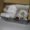 Gold Battery Operated Wall Sconces Set of 2, Rechargeable Wireless Wall Lights with Milky White Frosted Glass Shade, 12 RGB and 3CCT Dimmable, Wall Lamps with Remote for Bedroom Living Room Hallway