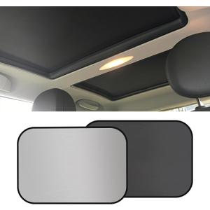 2PCS Car Sunroof Sun shade, Sunroof Cover, Foldable UV Reflector Reflective Covers Block UV Rays Glare, Interior Sun Protector Sunshade Car Accessories for Mini Cooper, Clubman & Countryman R56