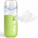 GIVERARE Nano Facial Steamer, Handy Mini Mister, USB Rechargeable Mist Sprayer, 25ml Visual Water Tank Moisturizing&Hydrating for Face, Daily Makeup, Skin Care, Eyelash Extensions-Lime Green, Pack Of 3