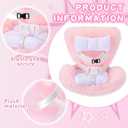 2 x Car Seat for 17cm Dolls Seats for Accessories Car Ornament for Blind Box Doll Fans, Collectors(Pink)