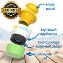 Solar Buddies Sunscreen Applicator - Single Green - Refillable Roll on Sponge Sunscreen, Suncream & Lotion Applicator For Kids, Adults & Families - Holds 3.4fl oz, Perfect Size for Travel