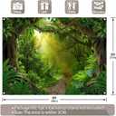 8x6ft Jungle Forest Photography Backdrop Tropical Rainforest Natural Scenery Background Safari Kids Adults Party Decoration Photo Booth Props