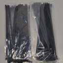 Zip Ties 12 inch Heavy Duty Zip Ties with 120 Pounds Tensile Strength, Black Cable Ties, 100 Pieces,by Karoka