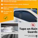 in-Channel Window Rain Guard for Fit for Toyota Camry 2025-2026 Rain Guards Side Window Visors Low Profile Vent Visor Window Deflectors Vent Shades Car Accessories