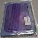 Batianda Heavy Duty Case for MacBook Air 13 inch 2020 A2179 A1932 A2337 M1 Chip with Touch ID, Ergonomic Foldable Kickstand (Holds 22lbs) Matte Translucent Protective Cover Keyboard skin,Lavender Gray