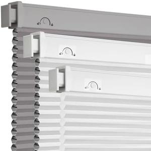 Grandekor No Tools No Drill Cordless Cellular Shades,28.5" W × 64" H,Light Filtering Honeycomb Blinds for Indoor Windows,UV Protection Privacy No Drill Blinds for Home,Door,White