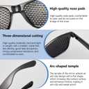 2 x 2 Pcs Adjustment Glasses, Help Eye Training And Concentration, Light and Comfortable Frame, Lightweight Frame for Eye Training Focus for Daily Use and Relaxation