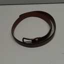 Perry Ellis Portfolio Park Ave Men's Dress Belt, Burnished Edges and Silver Prong Buckle, Textured Leather Belt (32)
