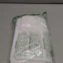 BGment Short White Linen Curtains 45 Inch Length for Kitchen, Rod Pocket Small Window Drapes Light Filtering for Bathroom Bedroom Ring Clips Decorative, 34 Inch Wide Each Panel