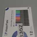 maxtek Dry Erase Markers, 0.7mm Ultra Fine Tip, Low Odor, 12 Count