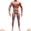 1/6 Scale Male Body,12inch Male Flexible Muscular Action Figure Strong Figure Body Doll Collection(S002)