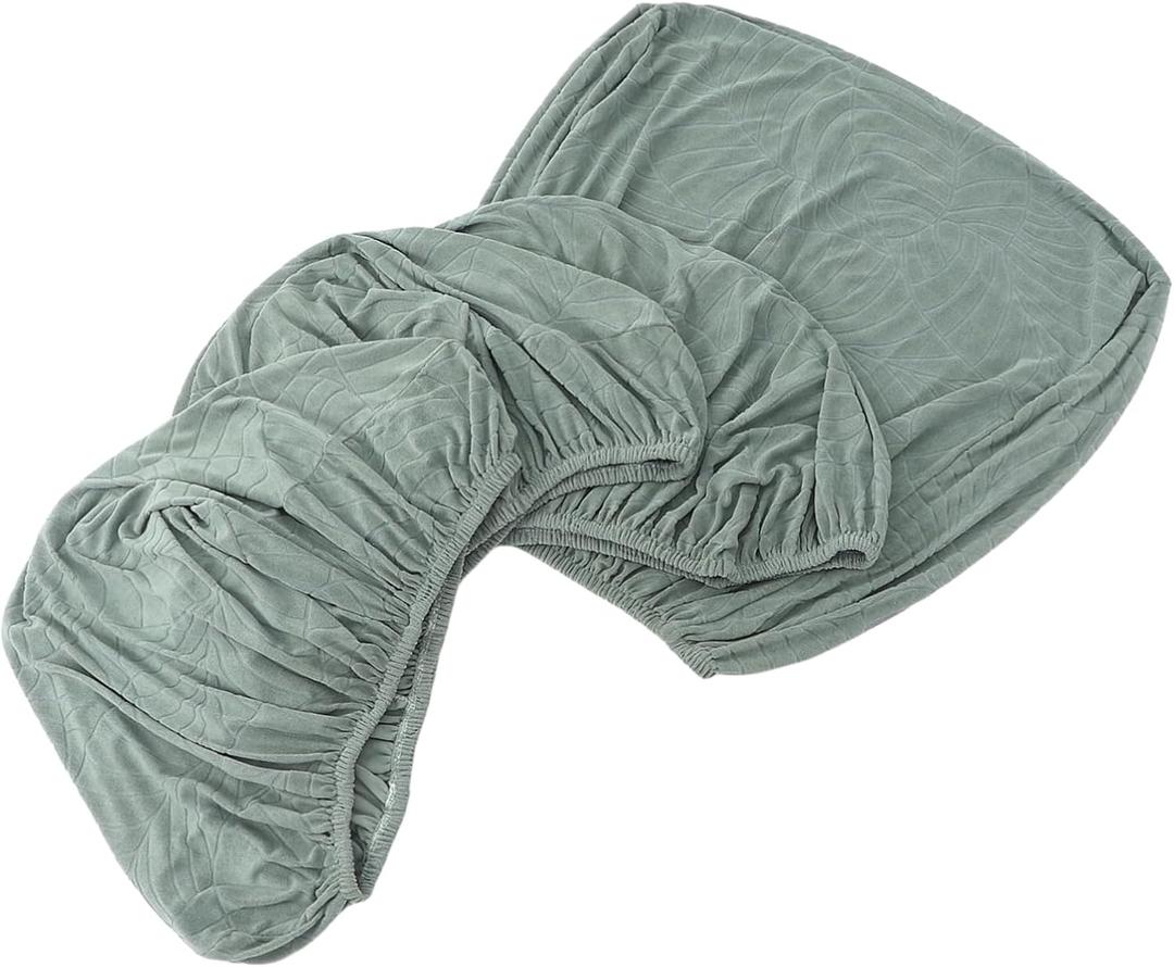 1 Set of 3, 1 Large Stretch Armchair/Loveseat Cover and 2 Small Stretch Seat Covers. Soft Fabric for Living Room Full Coverage Against Stains and Scratches