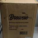 BREWSIE Stainless Steel Home Brew Kettle w/Dual Filtration. Equip with False Bottom Thermometer and Ball Valve for Brewing (10 Gal/ 40 Quart)