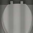 Mayfair Cassel Slow-Close Elongated & Round Enameled Wood Toilet Seats, 1 Pack Each - Premium Hinge, White