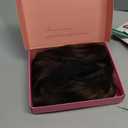 UDU Hair Topper 20inch Ombre Highlight Synthetic Wig Clip In Toppers with Fringe Bang for Women with Thinning Hair Adding Volume