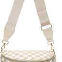 Bum Bag Crossbody Bags for Women Travel Checkered Crossbody Bag