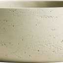 Olly & Rose Barcelona Off-White Ceramic Plant Bowl - 11 Inch - Indoor Outdoor Planter and Table Decor