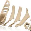 Beige Inner Door Panel Handle Pull Trim Cover 51417225875 51417225849 51417225850 Compatible with 5 Series 520 523 525 530 535 F10 F11 2010-2016