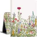 iPad Air 11 Inch Case (M4/M3/M2) 2026/2025/2024, iPad Air 5th/4th Generation Case 10.9 Inch 2022/2020 Women Girls Multi-Angle Viewing with Adjustable Stand Shockproof Auto Wake/Sleep, Flowers