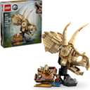 LEGO Jurassic World Dinosaur Fossils Triceratops Skull Toy - Dinosaur Toy Fossil Building Set for Kids, Boys and Girls, Ages 9+ - Model Display Kit - Gift Idea for Birthdays - 76969
