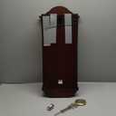 SEIKO Stately Dark Brown Solid Oak Case Wall Clock with Pendulum and Chime