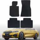 Mythoria Custom Fit Car Floor Mats Fit for BMW 3 Series 330e 330i 320i M3 G20 G21 2019 2020 2021 2022 2023, Waterproof Velour Carpet Full Set, All-Weather Protection, Anti-Slip Backing, Odorless,