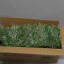 Christmas Garland with 50 Lights 9 Ft, Prelit Xnas Garland with Cypress Leaf, Battery Operated Christmas Decor for Mantle Staircase Indoor and Outdoor (RealLiketips-A)