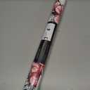 Halloween Skull Floral Peel and Stick Wallpaper Red Sugar Skull Floral Gothic Wallpaper Vinyl Removable Self Adhesive Wall Paper for Bedroom Cabinets Accent Wall Decorations 17.3"x118"