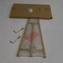 Leinuosen 1 Pcs Metal Easel Stand 16.5" H x 8.7" W x 4.3" D Table Top Easel Stand for Display Tripod Art Picture Mirror Modern Plate Holder for Display Book Photo Wedding Sign (Gold)