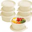 100 Pack,16 ozHeavy-Duty Takeaway Container Meal Prep Containers disposable, Food Take Out Containers With Lid, Reusable food storage containers,Microwave Freezer Dishwasher Safe
