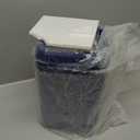 Bathroom Accessories Set - Elegant Blue Bathroom Set, 10PC Bathroom Accessory Set, Toilet Brush, Trash Can, Qtip Holder Dispenser & Soap Dispenser