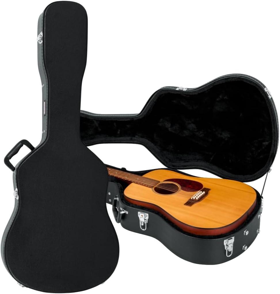 Gator Cases Traditonal Series Hard-Shell Wood Case for 6 or 12-String Dreadnought Style Acoustic Guitars, (GWE-DREAD 12) Gator Cases Traditonal Series Hard-Shell Wood Case for 6 or 12-String Dreadnought Style Acoustic Guitars, (GWE-DREAD 12)