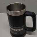 Stanley Stay-Chill Beer Stein 24 oz | Heavy Duty Big Grip Handle | Beer Tumbler Drink Cup, Holds 2 Cans | Insulated Stainless Steel Party Mug | BPA-Free (Black 2.0)