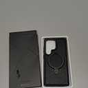 Magnetic for Samsung Galaxy S25 Ultra Leather Case, Invisible Stand [Compatible with Magsafe] Slim Kickstand Phone Cove for Samsung S25 Ultra Case (Black, S25 Ultra)