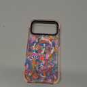 for iPhone 17 Pro Max Case Cute - Compatible with Magsafe - Military-Grade 20 ft Drop Protection Shockproof Phone Case - Funny Mushroom Jungle Design (6.9") Glitter Pink