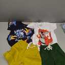 Toddler Boy Summer Clothes Outfits Kids Cotton Short Sleeve Shirt Shorts Set 2-7 Years Size 4-5T