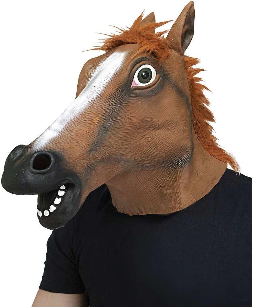Latex Horse Head Mask ~ Kentucky Derby / Halloween