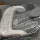 BabyBond Baby Bath Seat with Sitting & Lying 2 Modes, 3-Speed Adjustment, Powerful Suction Cups, Infant Bathtub Chair with Soft and Comfortable Towel, Folding and Hanging (Grey)